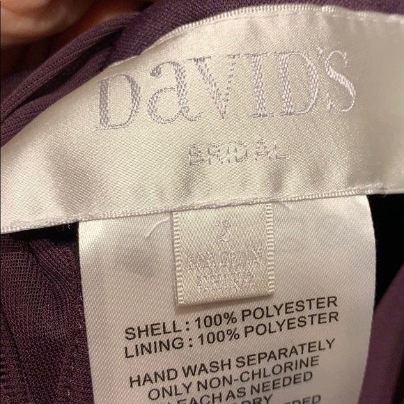 David’s Bridal plum purple bridesmaid formal dress - Picture 5 of 6